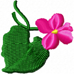 Flowers And Tree Embroidery Design 7